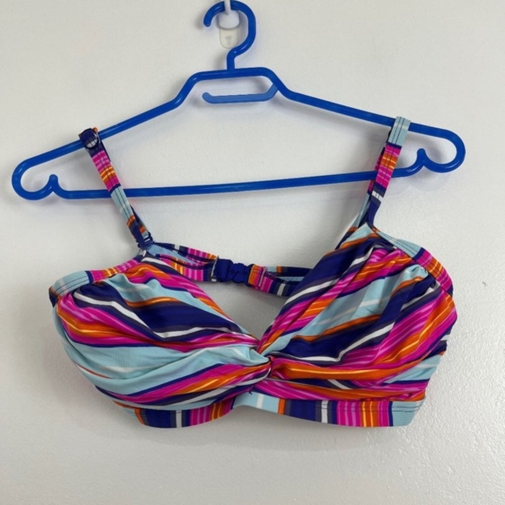 Baku Bandana Striped Bikini Top